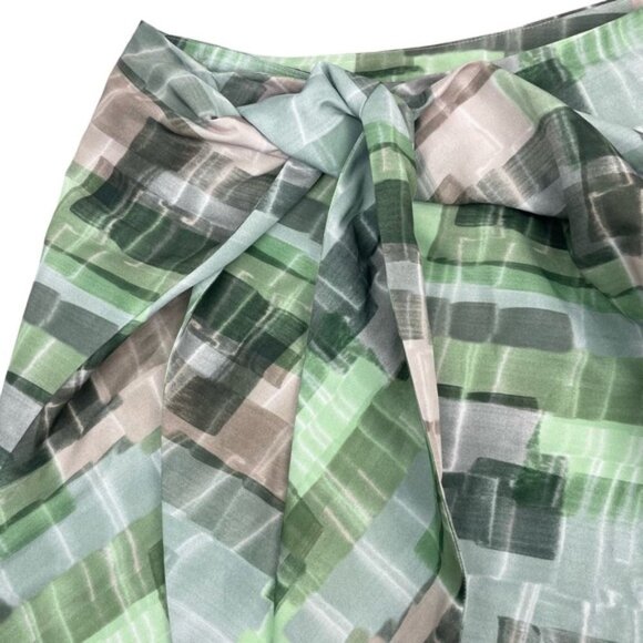 COS Printed High Waisted Wrap Skirt Sz 2 - Picture 4 of 6